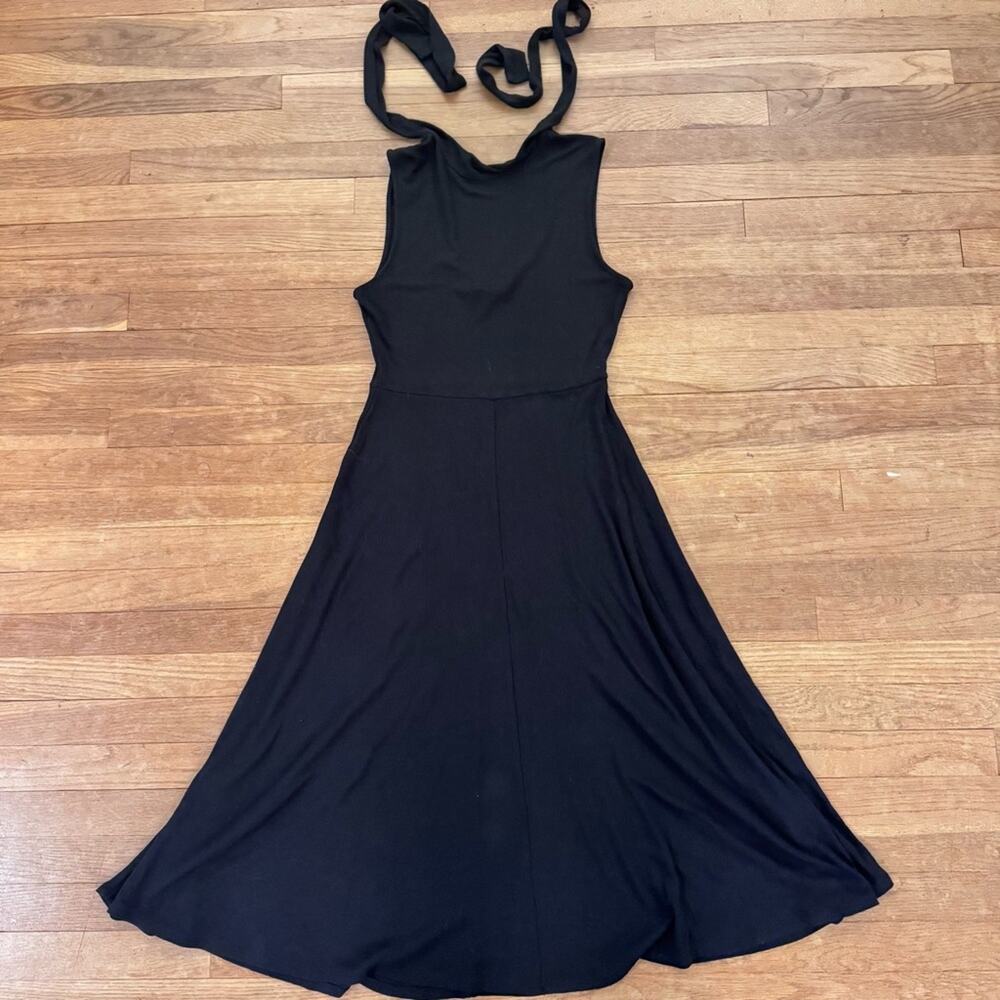 Who What Wear Ribbed Tie-Neck Midi Dress Size Small S
b68